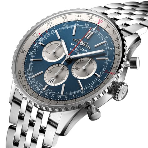 breitling navitimer b01 chronograph 46 blue|breitling b1 46 review.